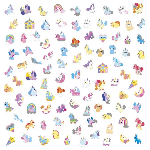 Janod 100 Stickers | Eenhoorns - Image 2