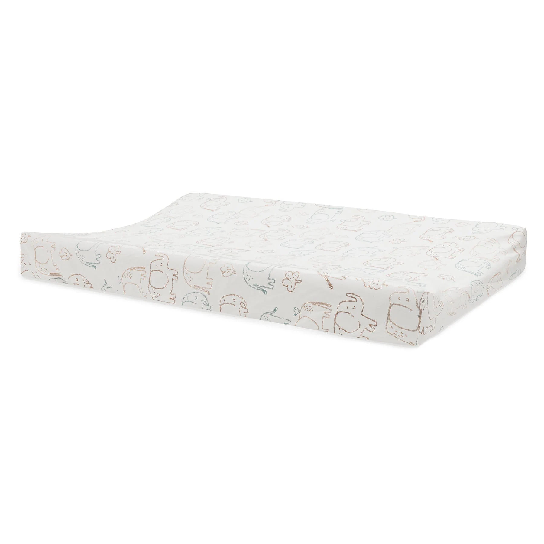 * Jollein Aankleedkussenhoes Jersey 50x70cm | Elephant Tales