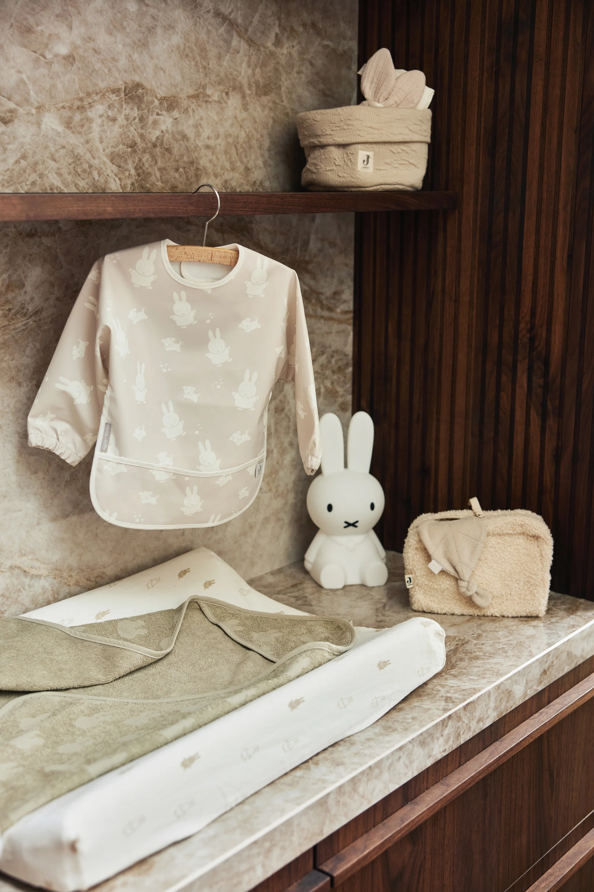 * Jollein Aankleedkussenhoes Jersey 50x70cm Happy Miffy | Nougat - Image 8
