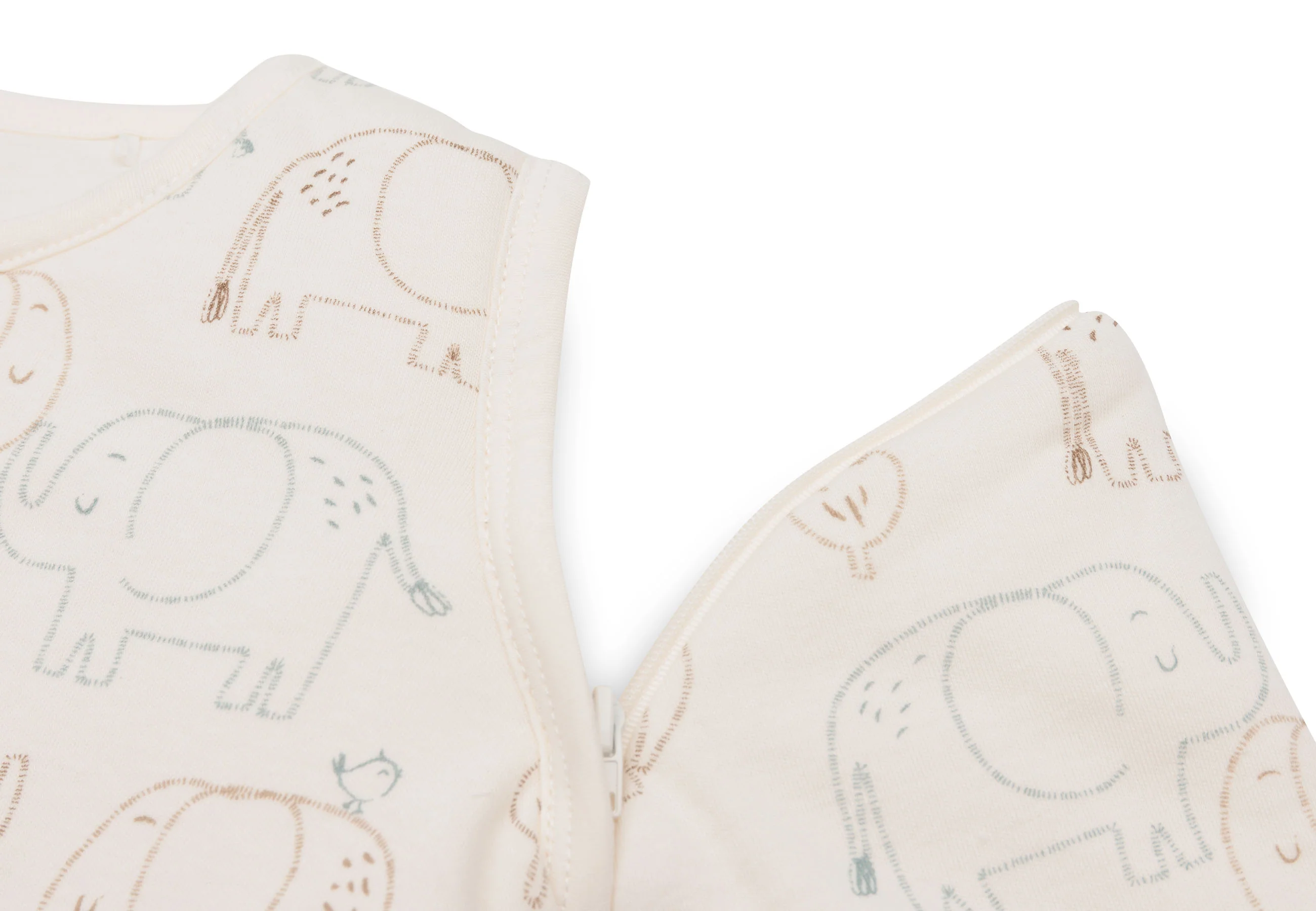 * Jollein Baby Slaapzak Met Afritsbare Mouw 90cm | Elephant Tales - Image 3