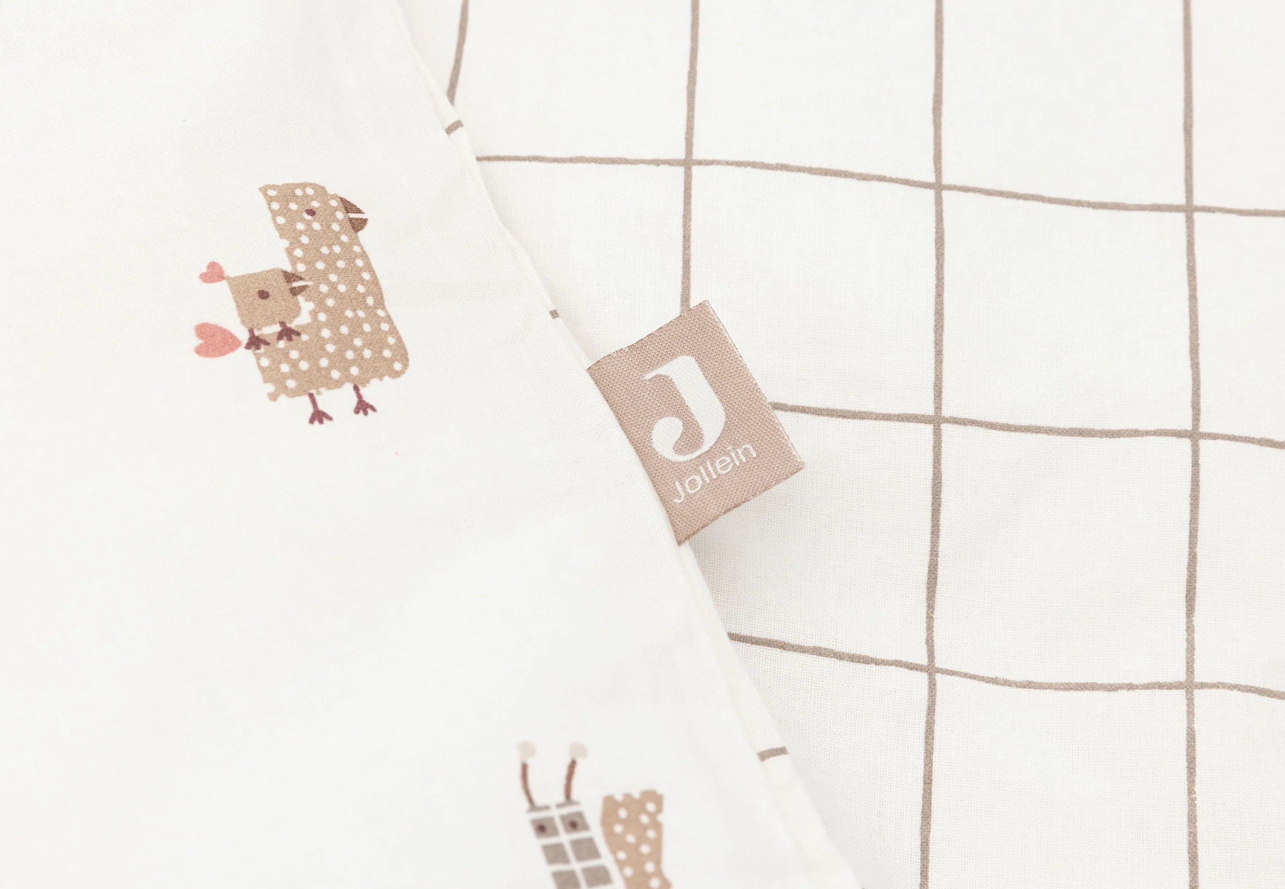 Jollein Dekbedovertrek Met Sloop 100x140cm | Animal Friends - Image 2