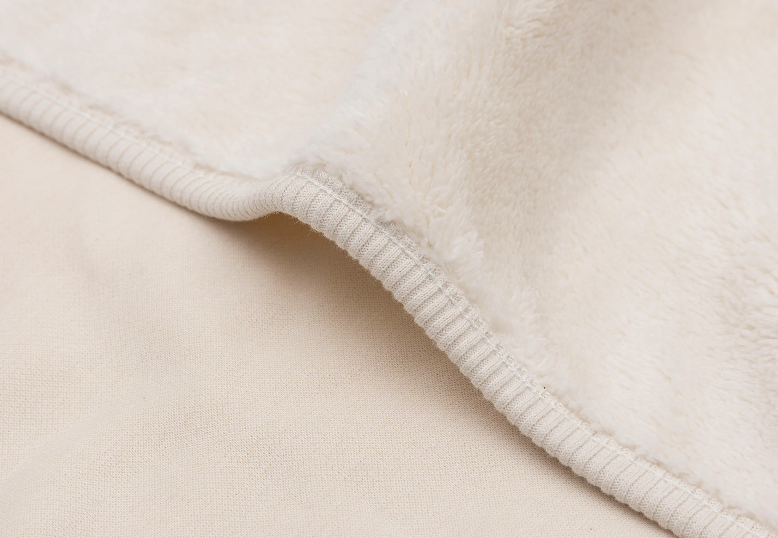 Jollein Deken Ledikant 100x150cm Basic Jersey/Sherpa | Oatmeal - Image 4