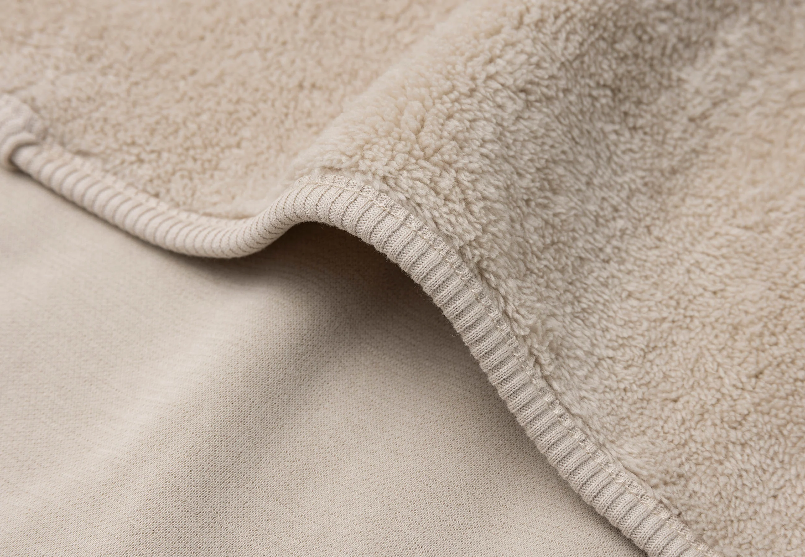 Jollein Deken Ledikant 100x150cm Basic Jersey/Sherpa | Warm Sand - Image 3