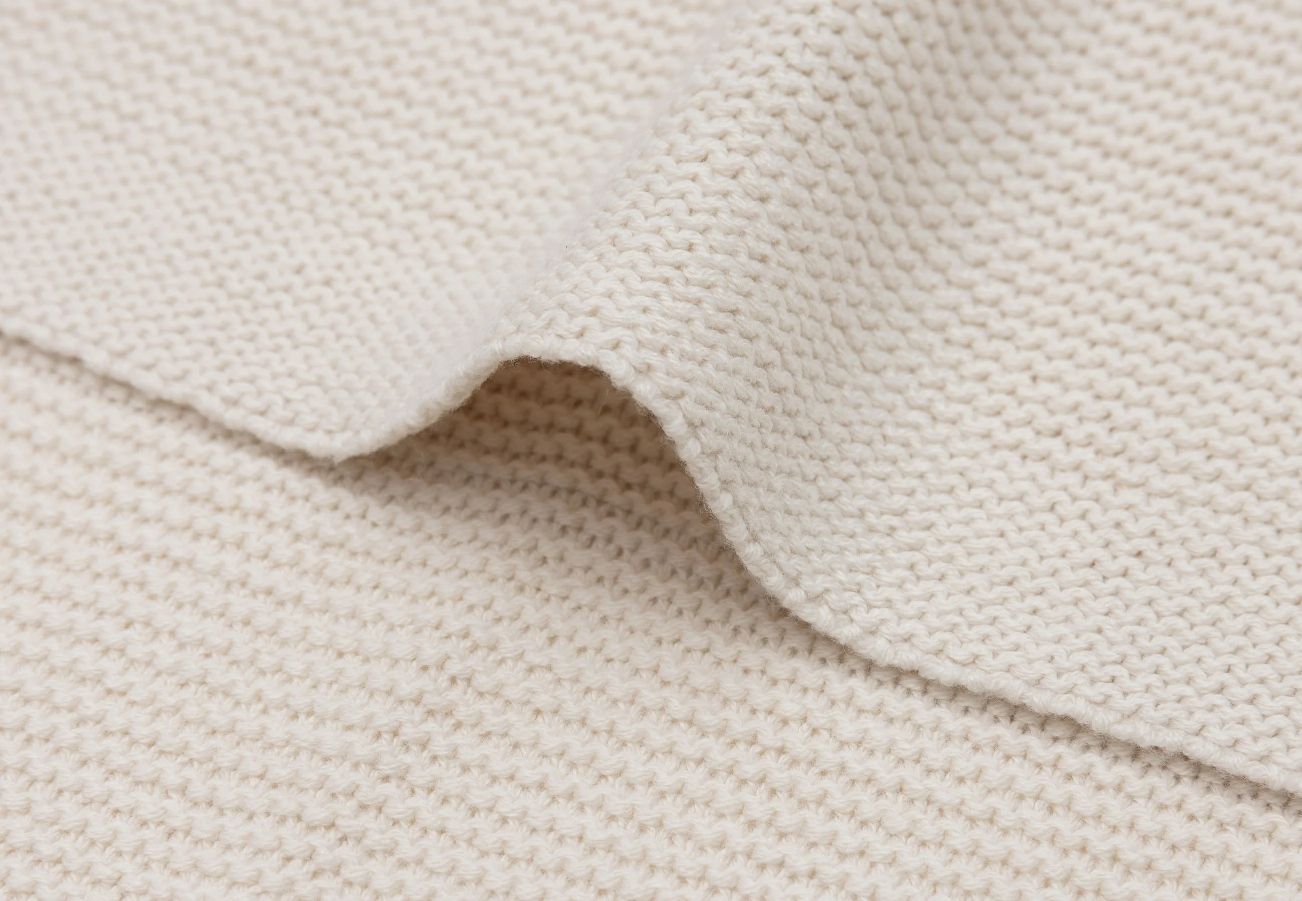 * Jollein Deken Ledikant 100x150cm Basic Knit | Oatmeal - Image 3