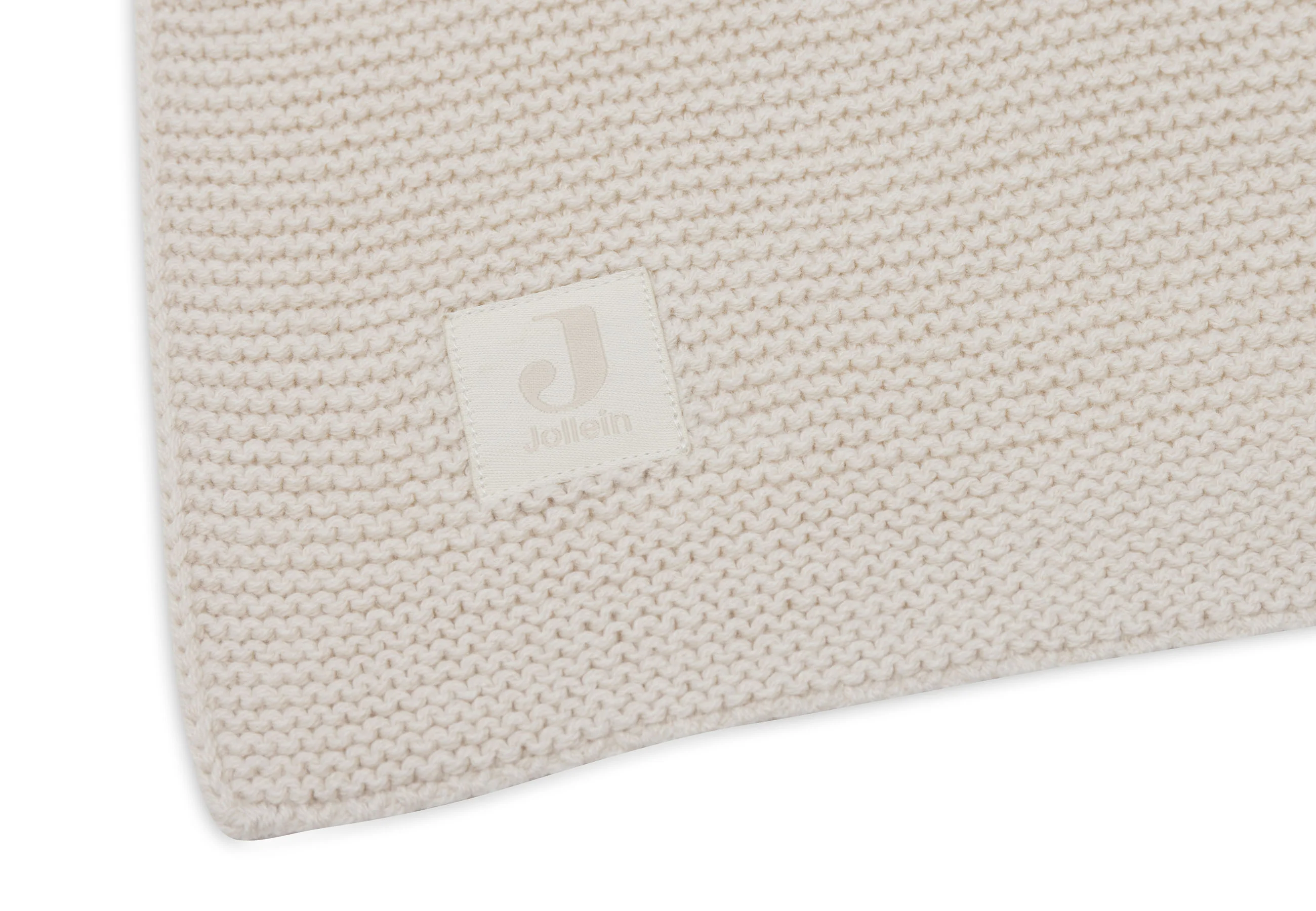 * Jollein Deken Ledikant 100x150cm Basic Knit | Oatmeal - Image 4