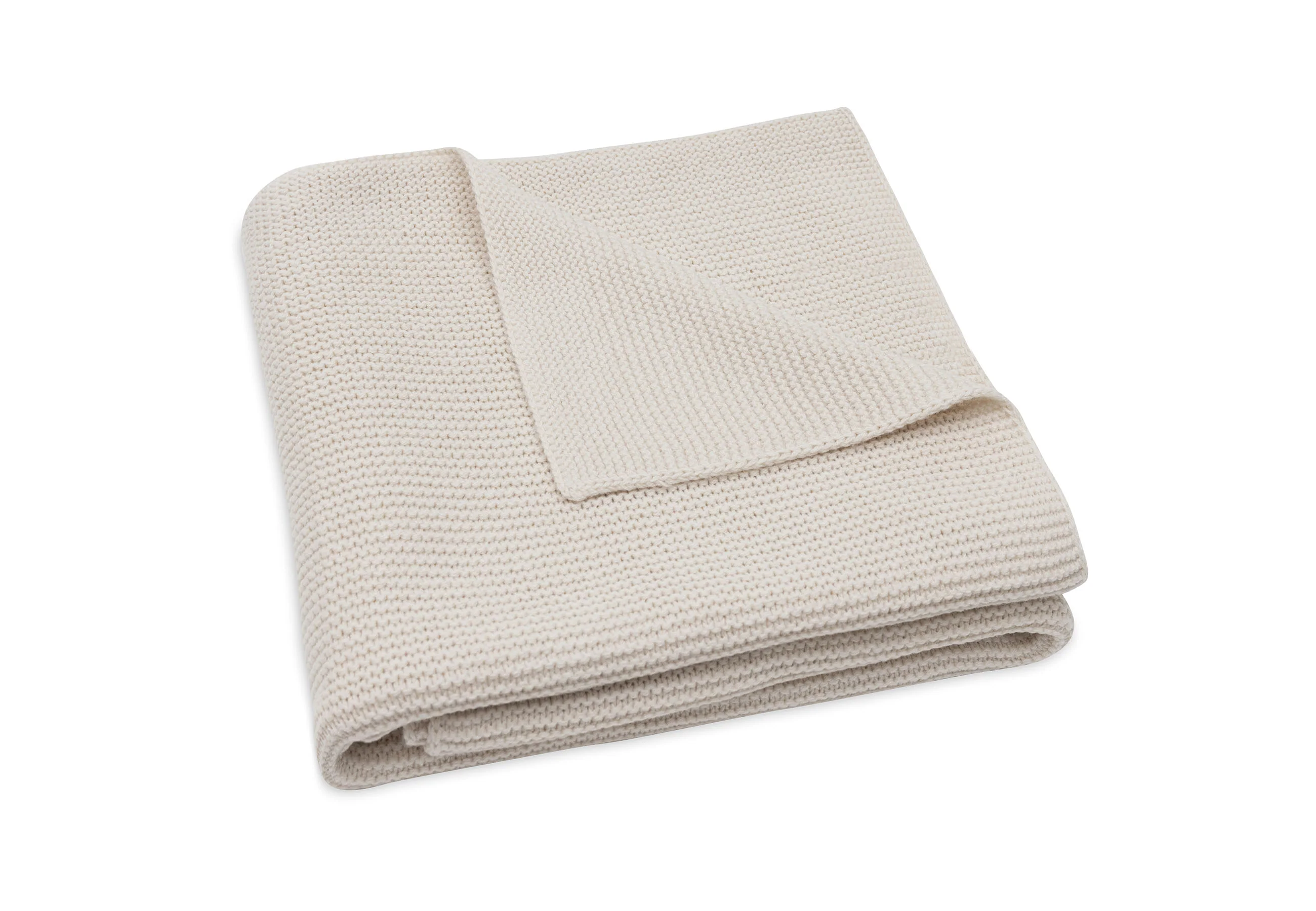 * Jollein Deken Wieg 75x100cm Basic Knit | Oatmeal - Image 2