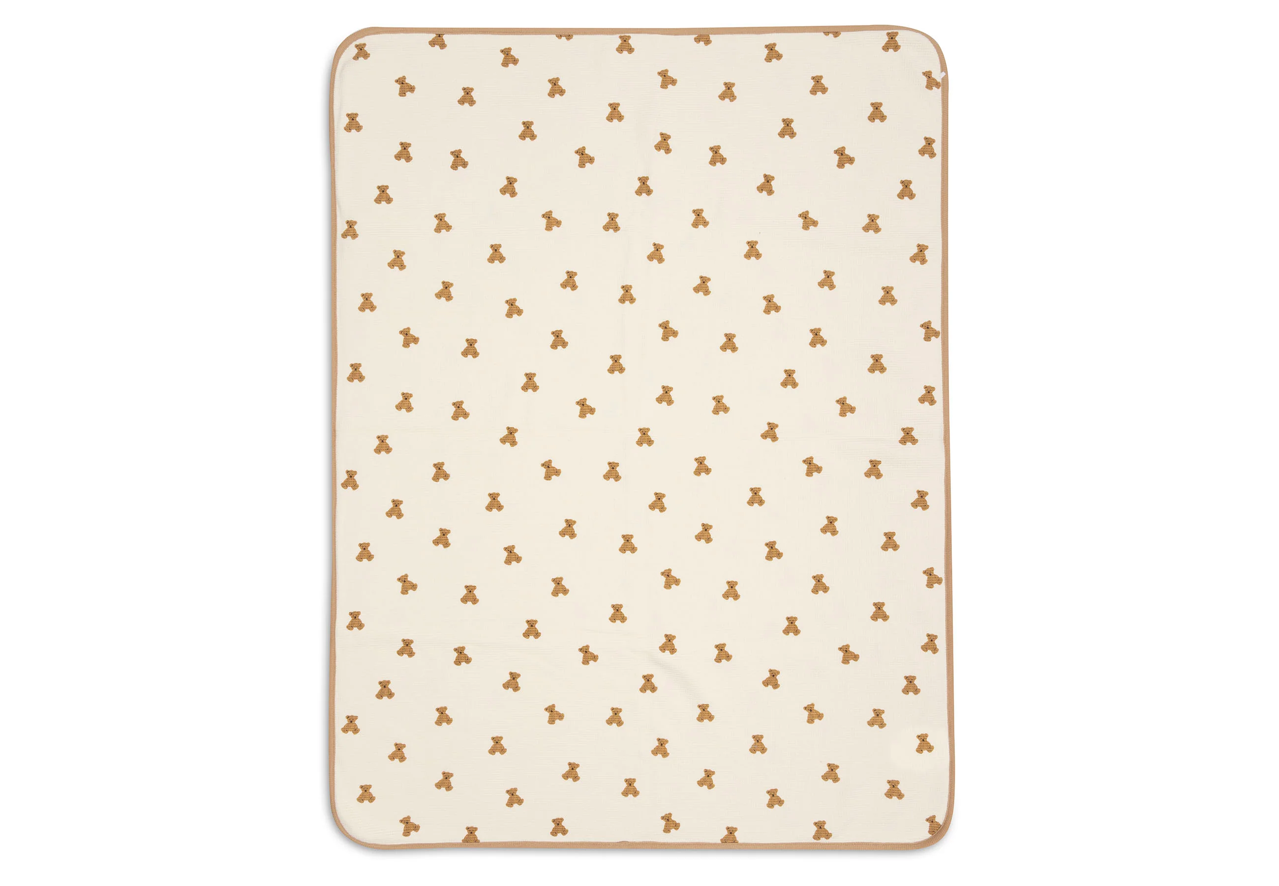 Jollein Deken Wieg 75x100cm Mini Teddy Bear Little Waffle - Image 5