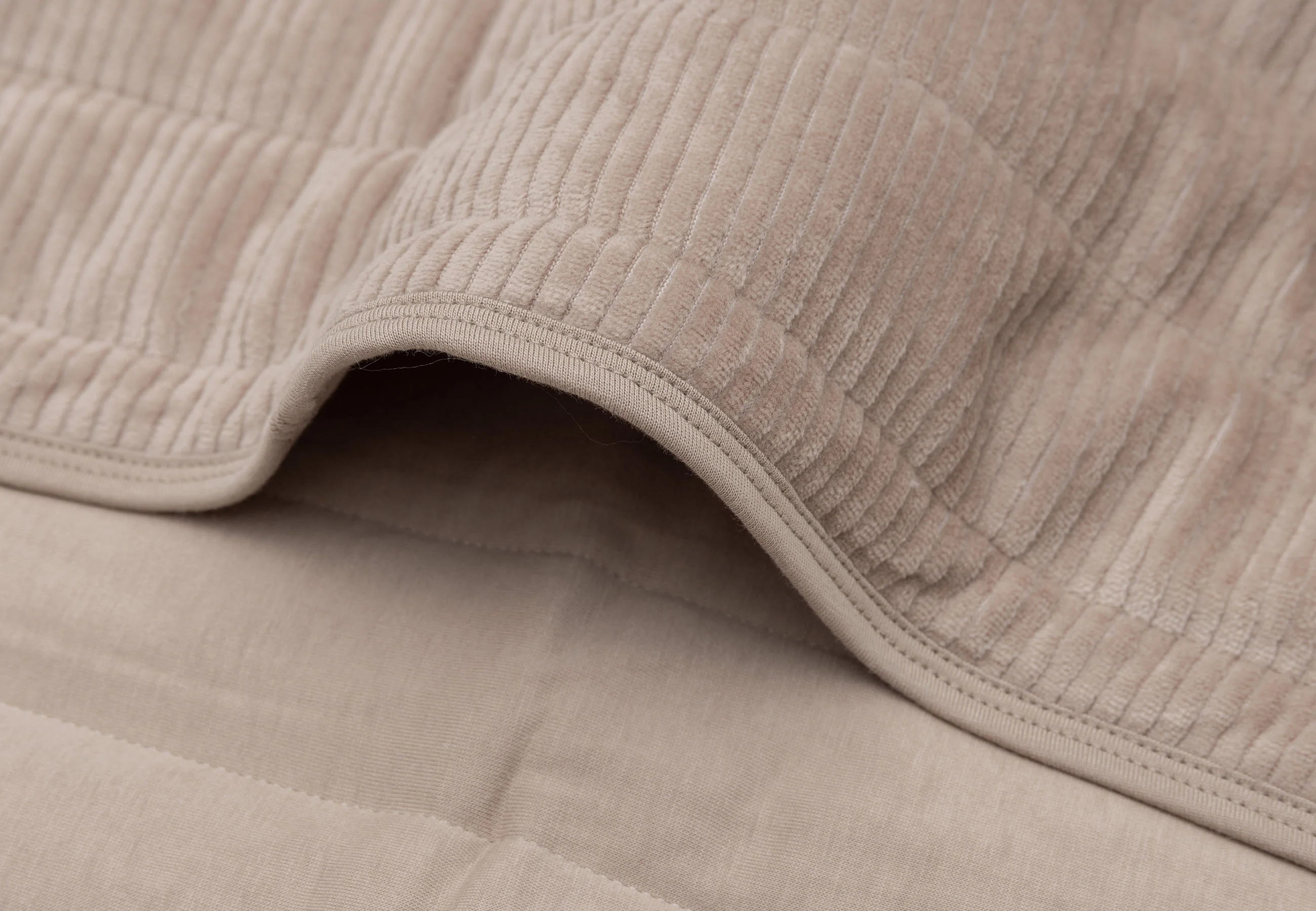 * Jollein Deken Wieg 75x100cm Velvet Rib | Milky Coffee - Image 3