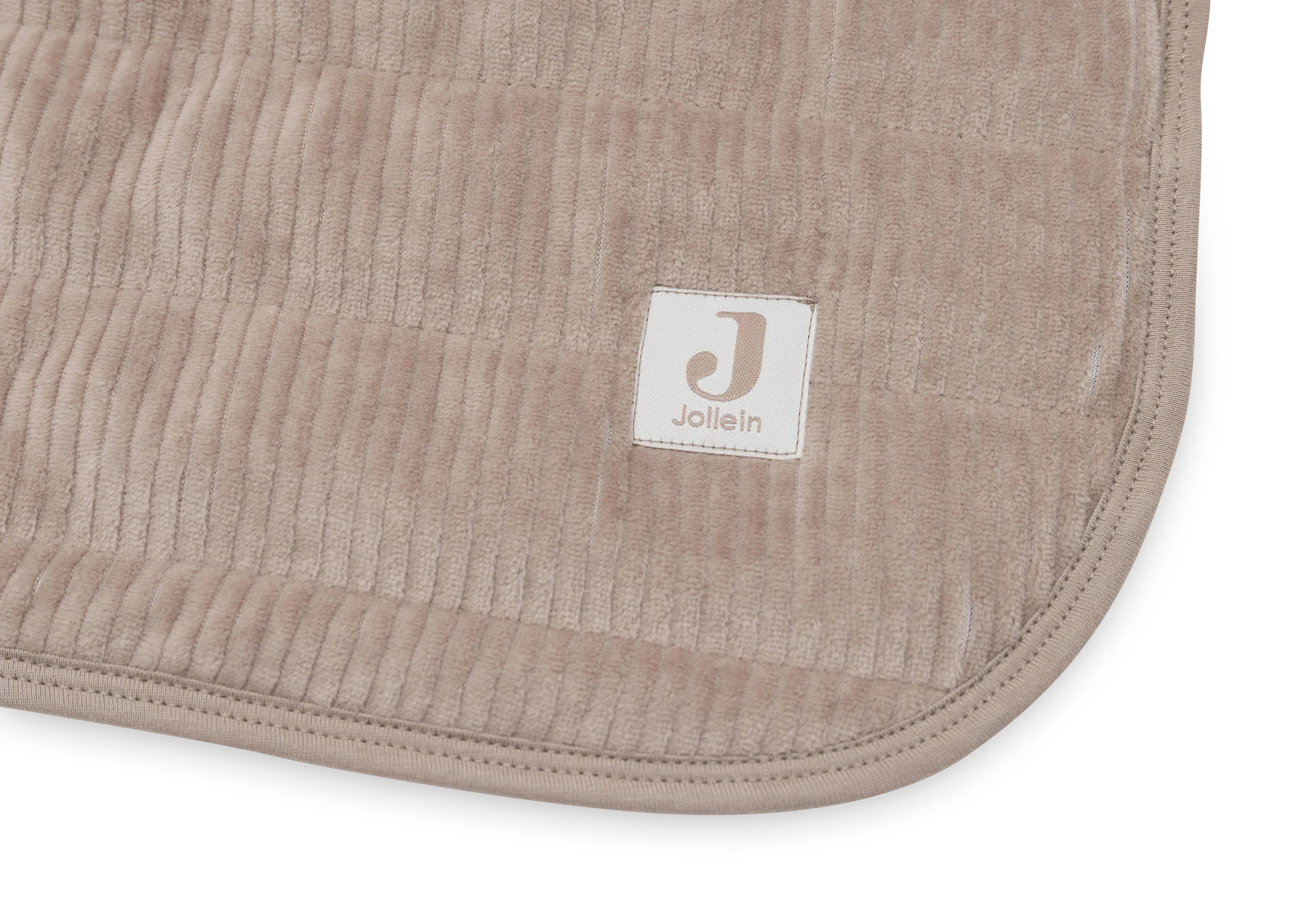 * Jollein Deken Wieg 75x100cm Velvet Rib | Milky Coffee - Image 4