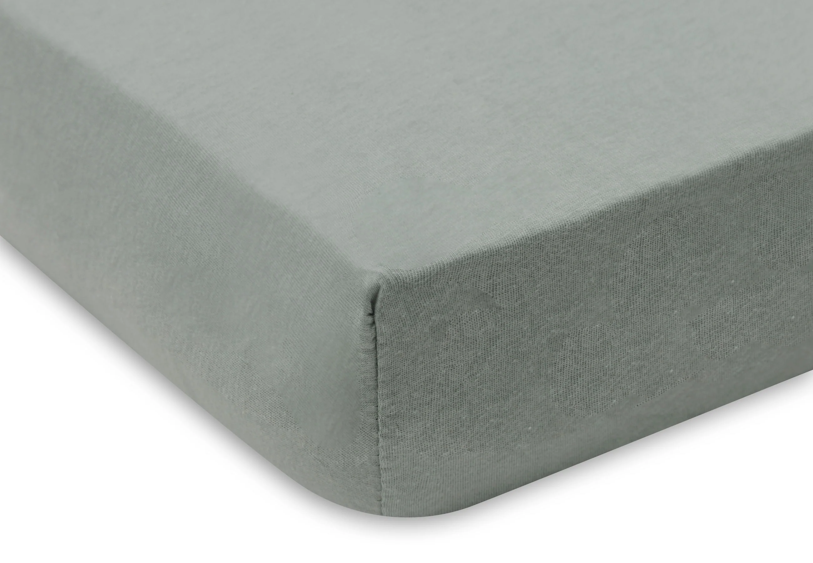 Jollein Hoeslaken Jersey 60x120cm 2ST | Sea Green/Ivory - Image 2