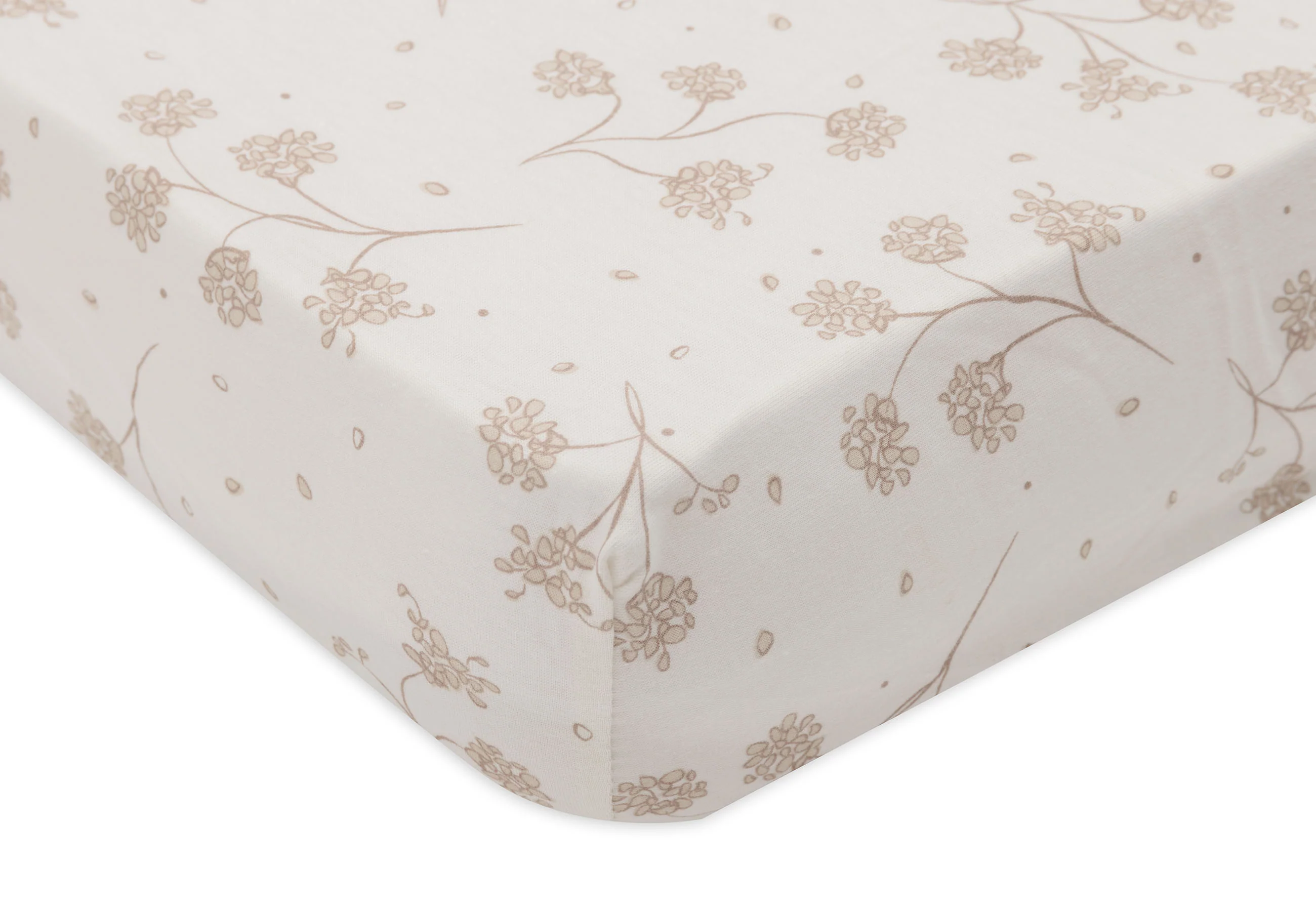 * Jollein Hoeslaken Jersey 70/75x140/150cm | Leafy Dreams - Image 2