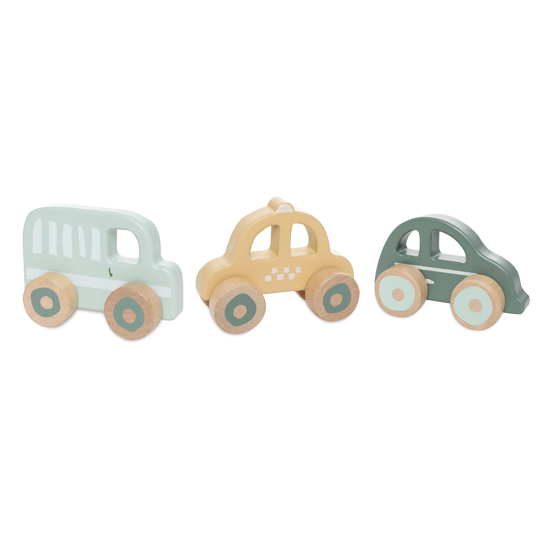 * Jollein Houten Auto Op Wielen (3Pack)