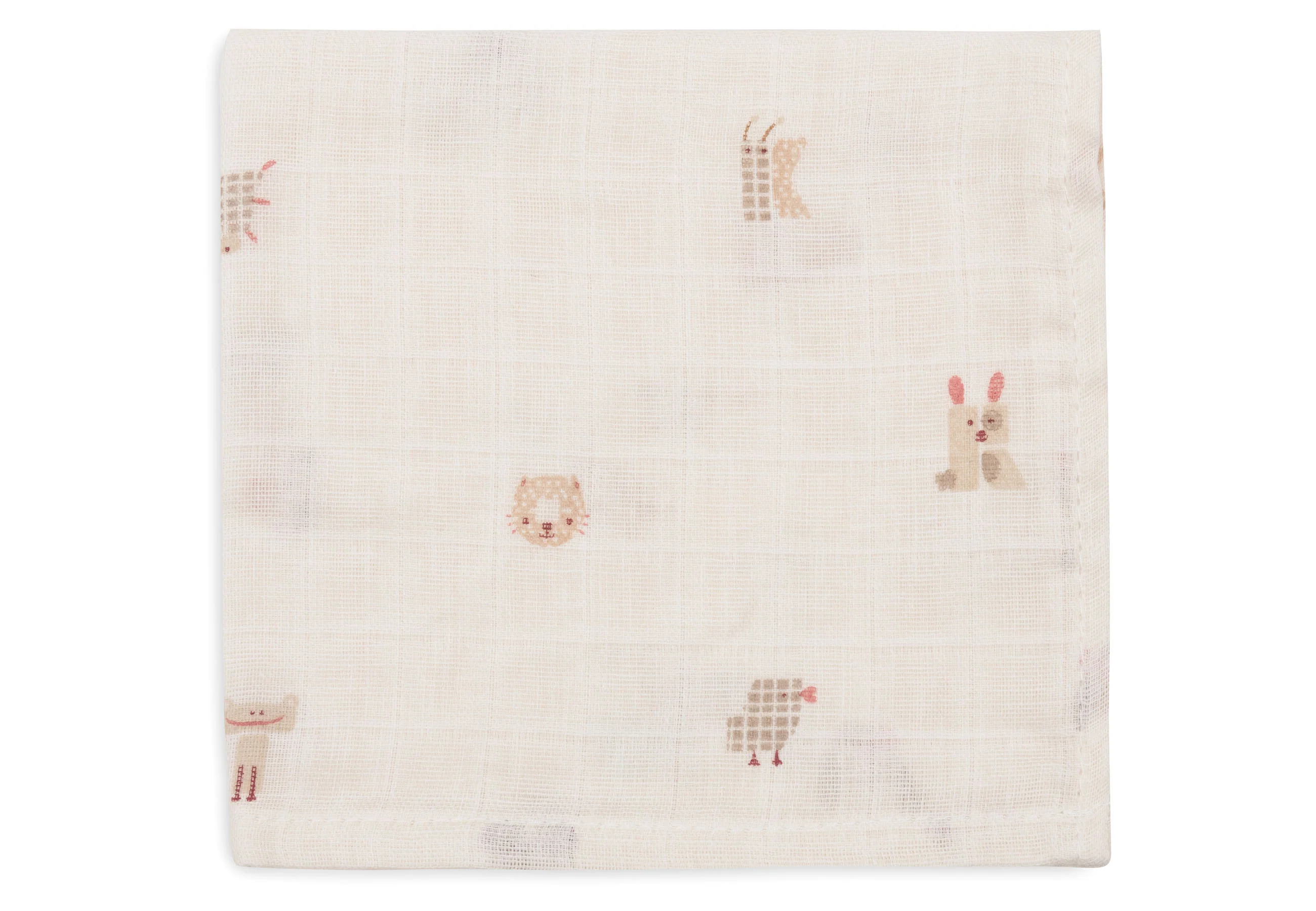 Jollein Hydrofiel Monddoekje 31x31cm | Animal Friends 3st - Image 3
