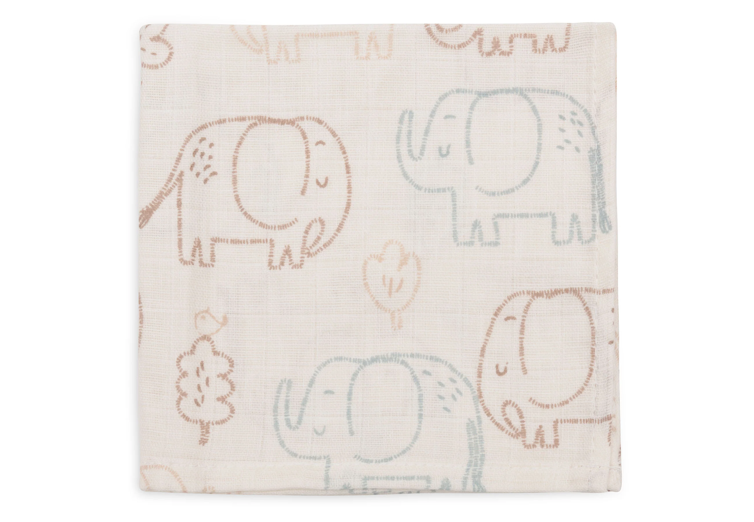 Jollein Hydrofiel Monddoekje 31x31cm | Elephant Tales | 3st - Image 3