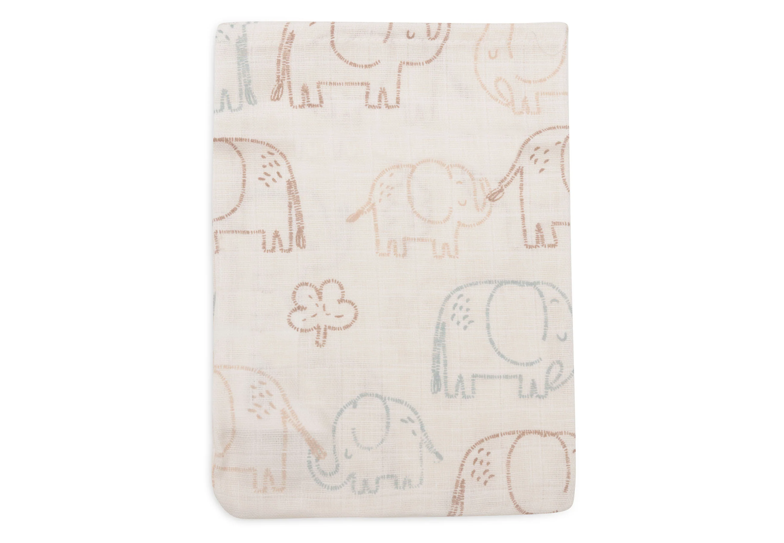 Jollein Hydrofiel Washandje 15x20cm | Elephant Tales | 3st - Image 2