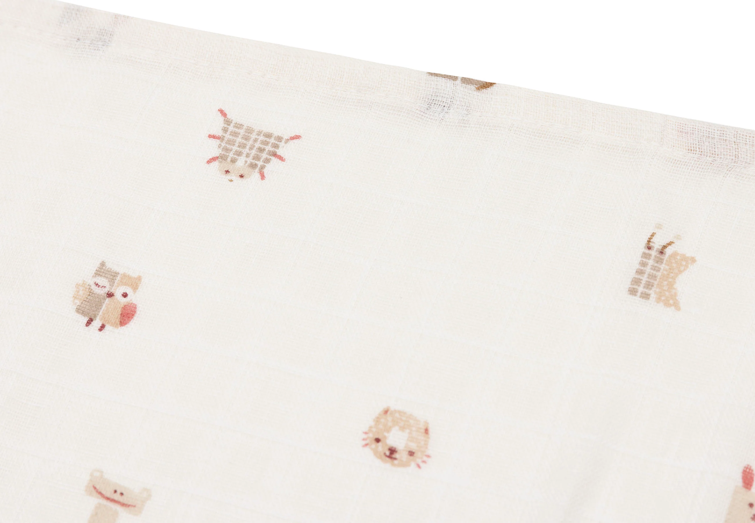 Jollein Hydrofiele Doek Small 70x70cm | Animal Friends | 3st - Image 2