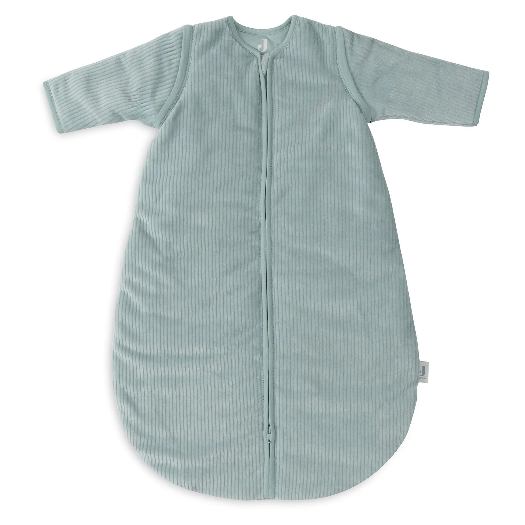 * Jollein Slaapzak Met Verwijderbare Mouwen Rond 90cm Rib Sea Green