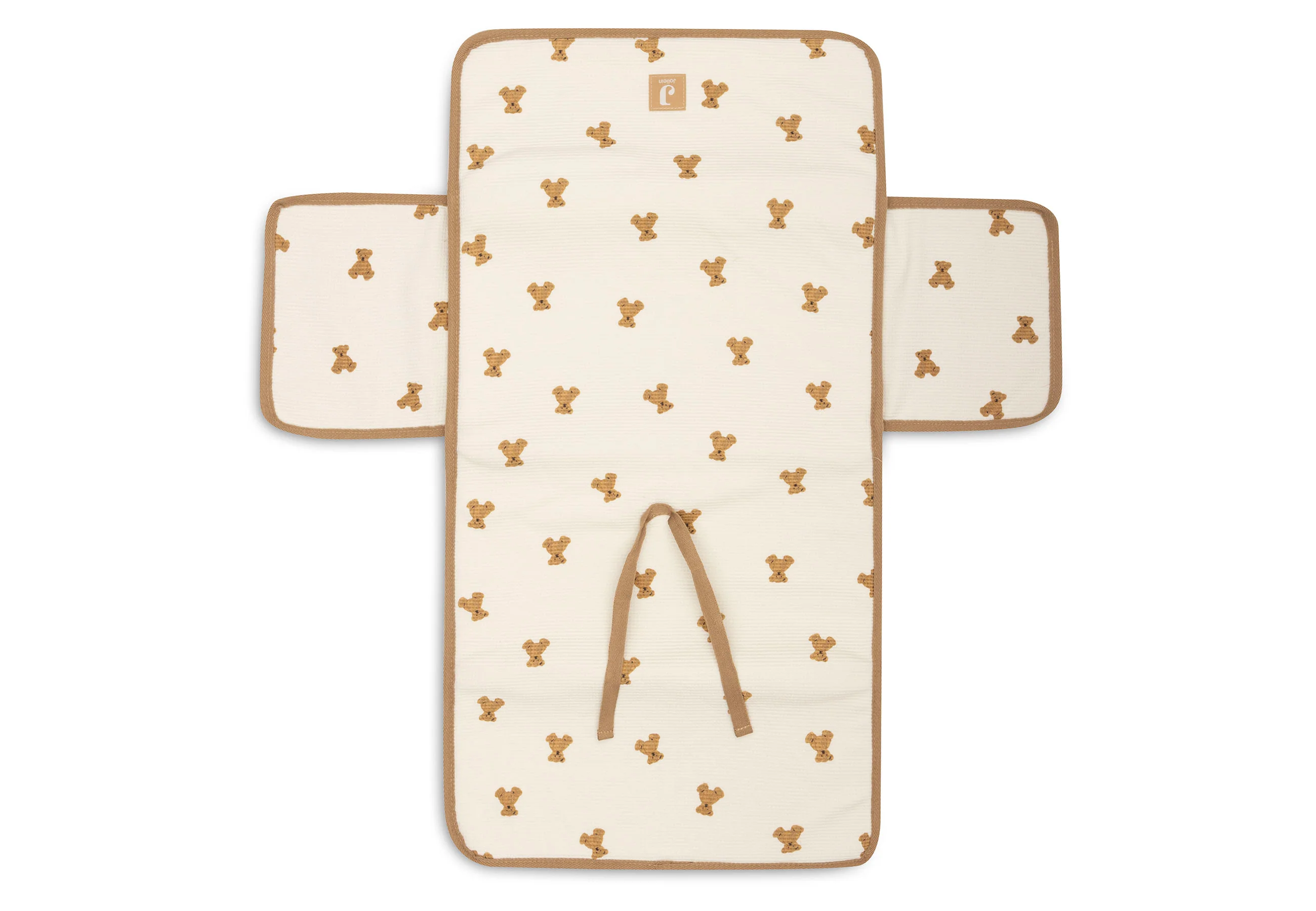Jollein Verschoningsmat Mini Teddy Bear Little Waffle - Image 2