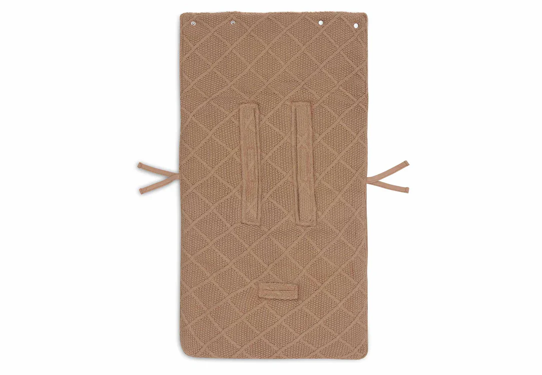 * Jollein Voetenzak Groep 0+ 3/5 points Check Knit Biscuit - Image 4
