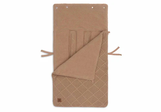 * Jollein Voetenzak Groep 0+ 3/5 points Check Knit Biscuit - Image 5