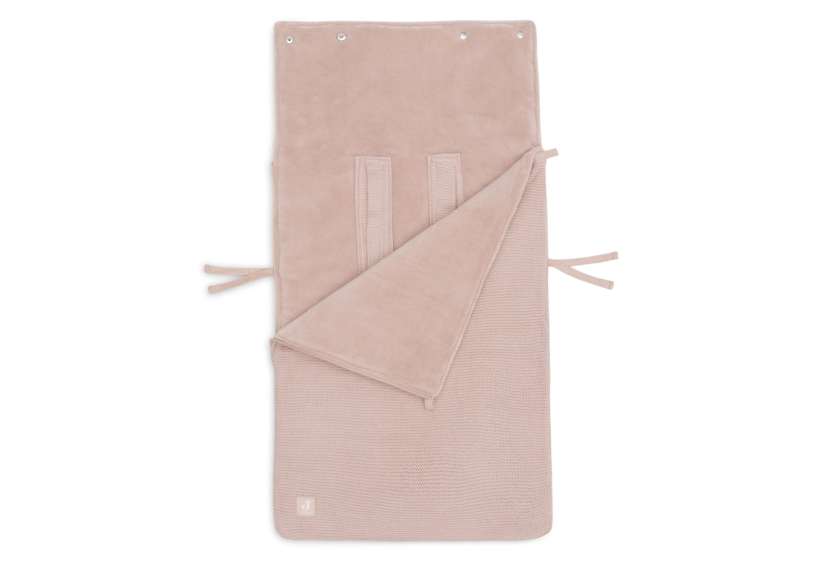 Jollein Voetenzak Groep 0+ 3/5 Punts Gordel Basic Knit | Wild Rose - Image 5