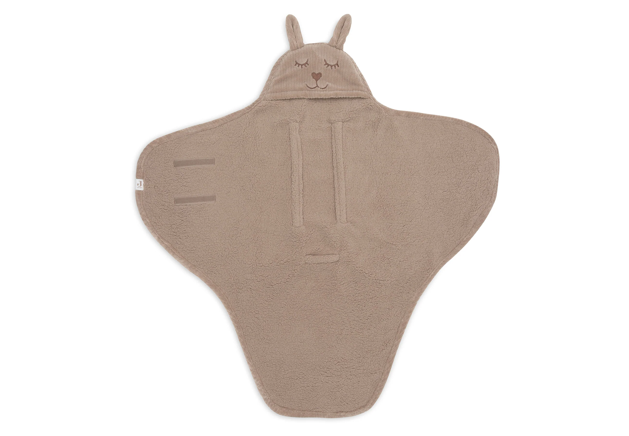 Jollein Wikkeldeken Bunny Cloudy Rib | Milky Coffee - Image 6
