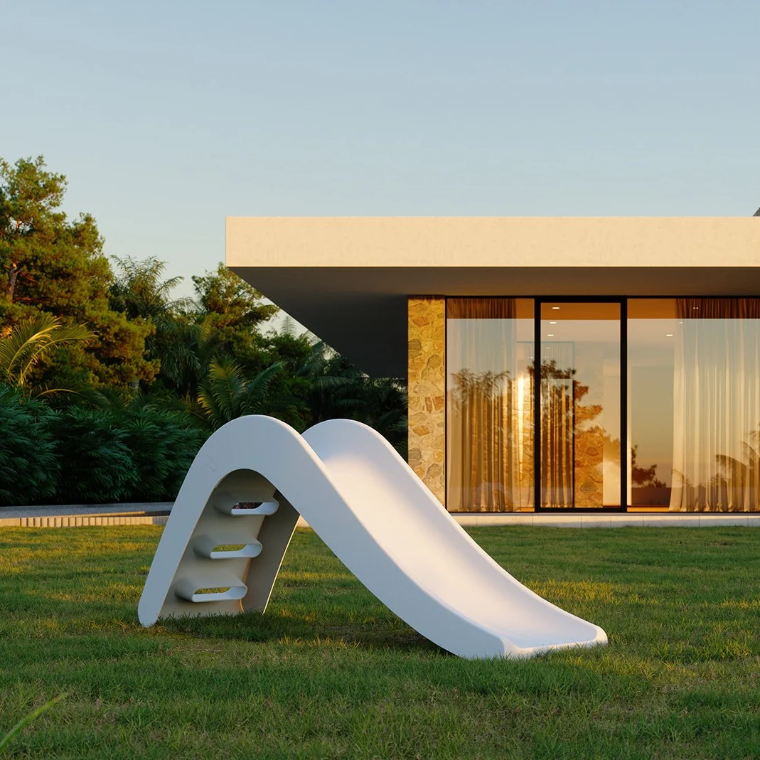 Jupiduu Glijbaan 145x43x68cm OUTDOOR White - Image 6