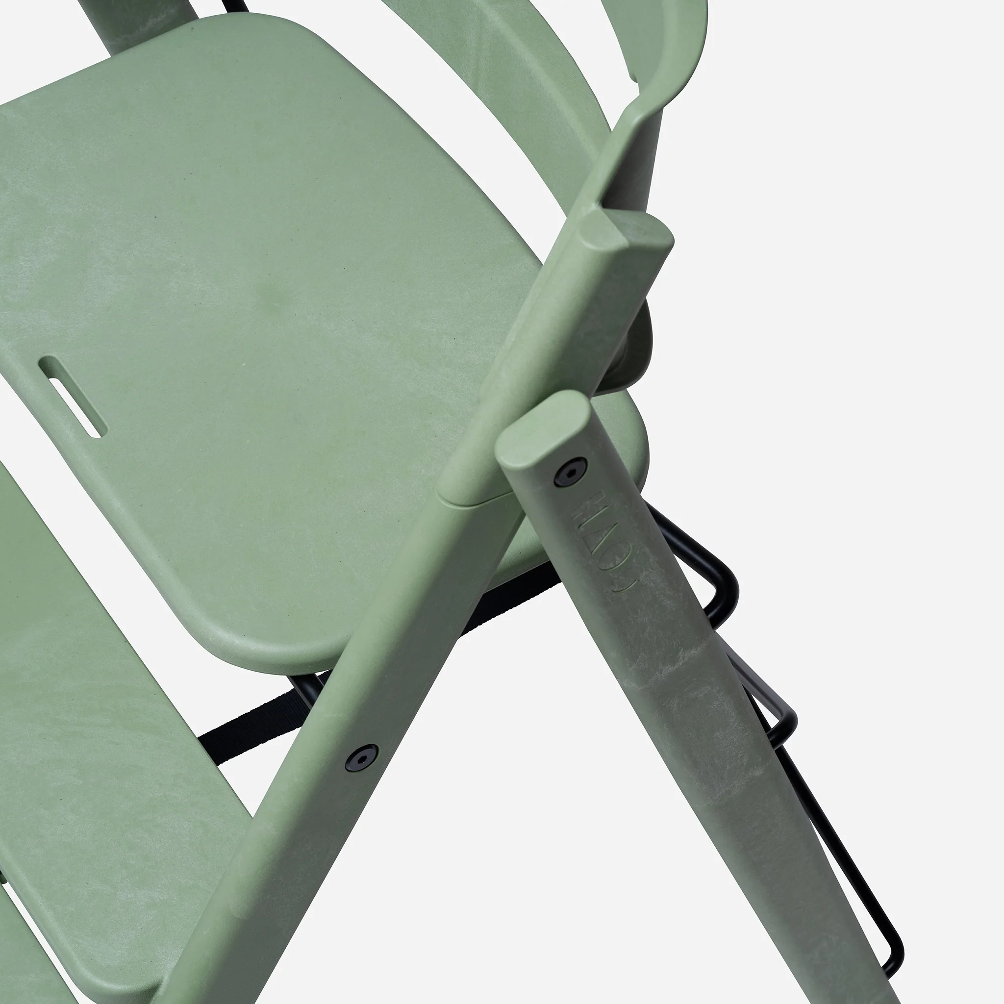 Kaos Klapp Plooibare Meegroei Eetstoel Zonder Beugel Recycled Edtion | Mineral Green - Image 6