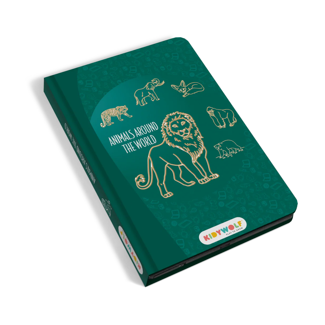 Kidywolf Kidydraw-Mini Tablet 30 Tekeningen | Tekenbord 30 Dieren Over De Hele Wereld