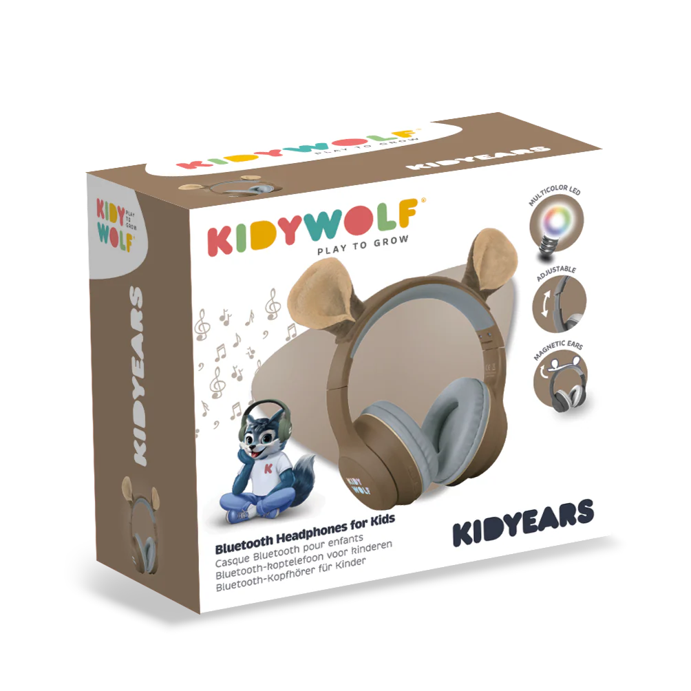 Kidywolf Kidyears Bluetooth Hoofdset Met Magnetische Oren 85 Db | Beer - Image 6