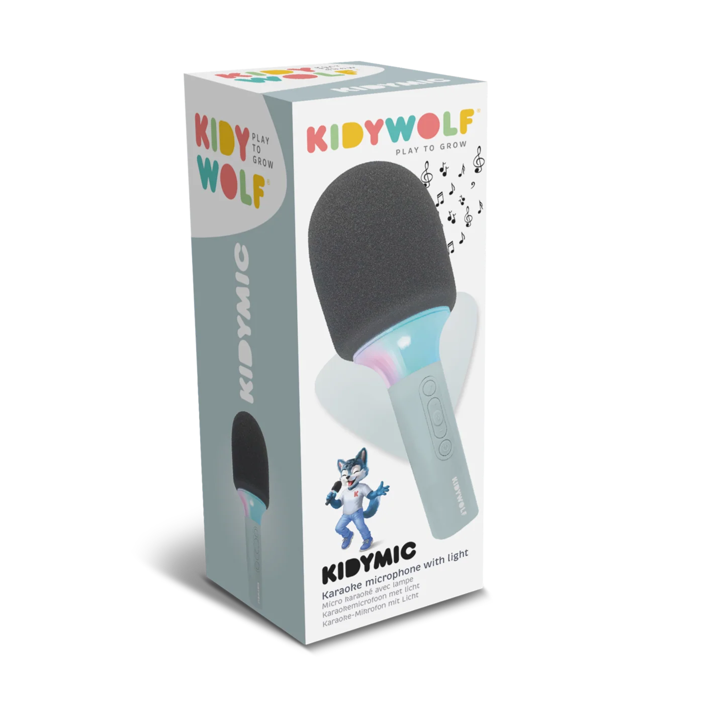 Kidywolf Kidymic Karaoke Micro Met Led | Groen - Image 2
