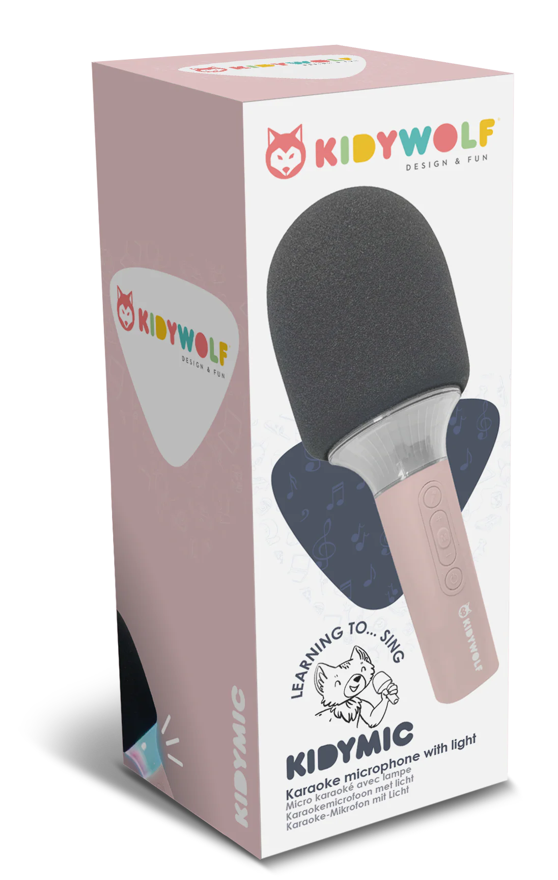 Kidywolf Kidymic Karaoke Micro Met Led | Pink - Image 5