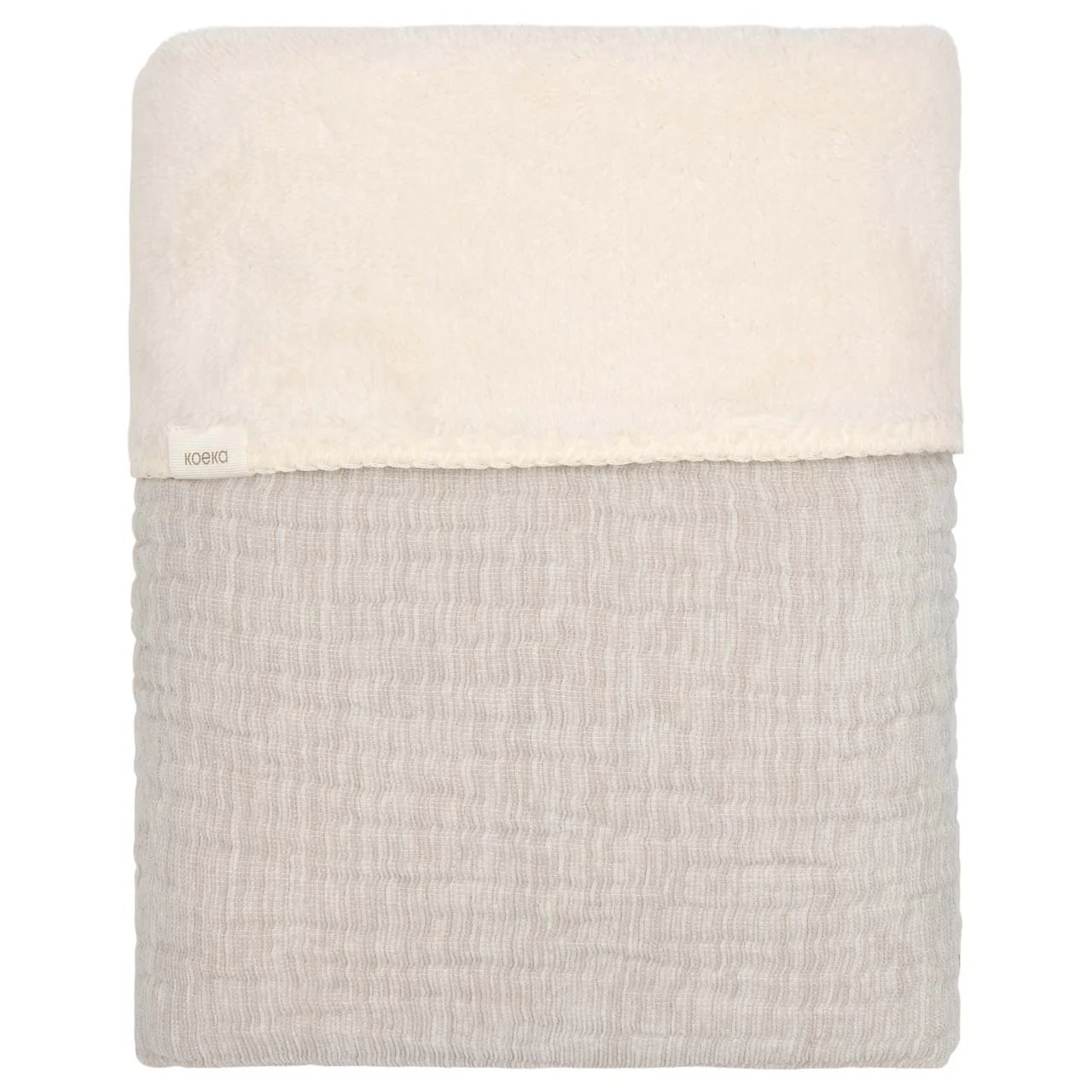 * Koeka Wiegdeken Teddy Rivoli 75x100 | Stone