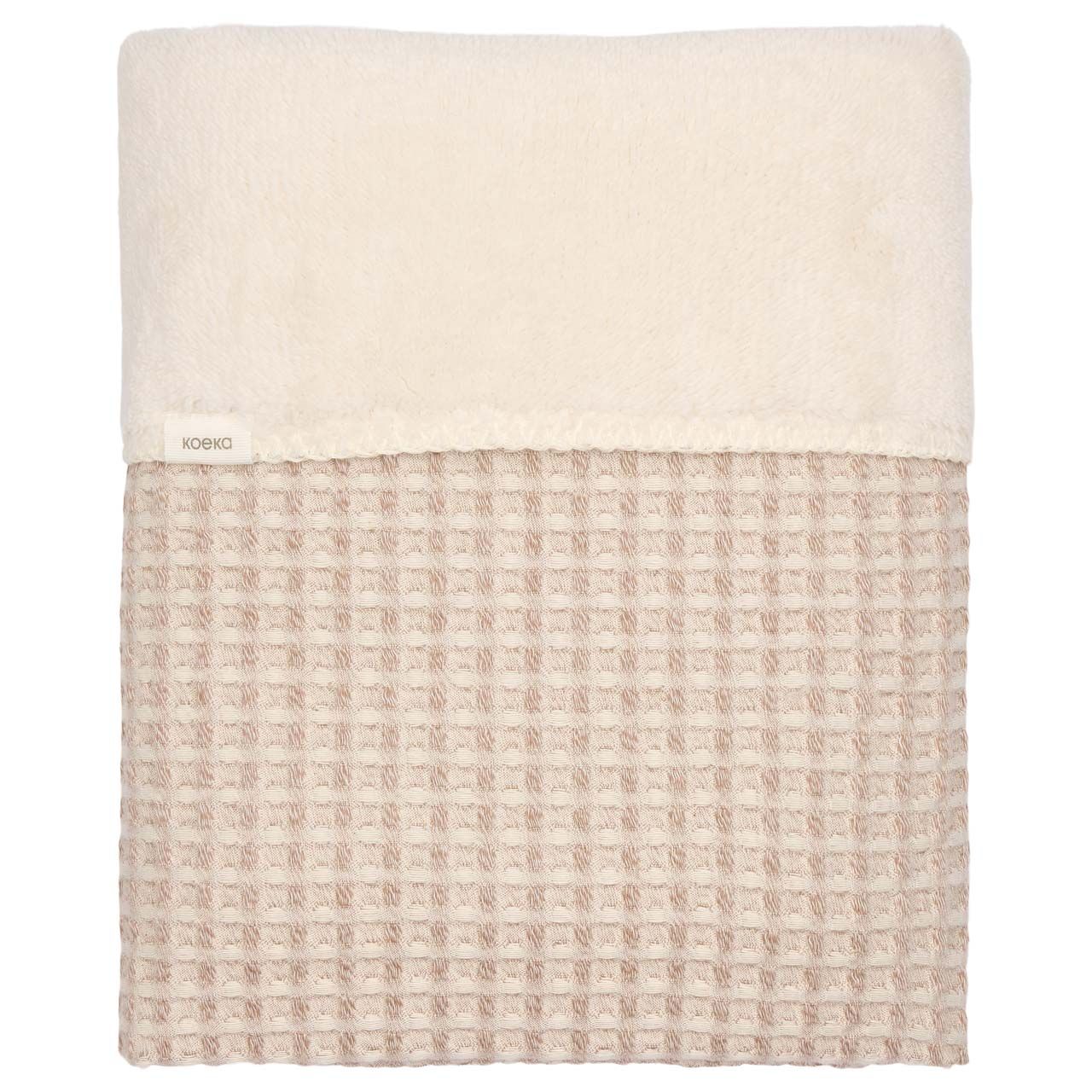 * Koeka Wiegdeken Wafel/Teddy Oslo 100x75 | Crumble