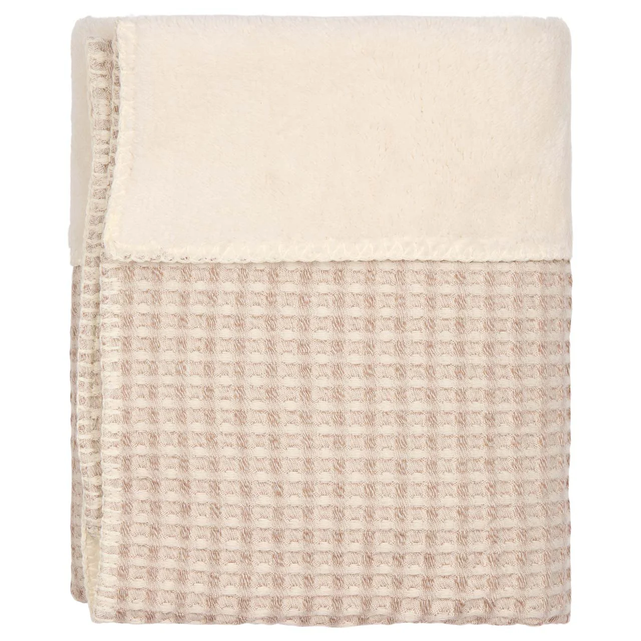 * Koeka Wiegdeken Wafel/Teddy Oslo 100x75 | Crumble - Image 2