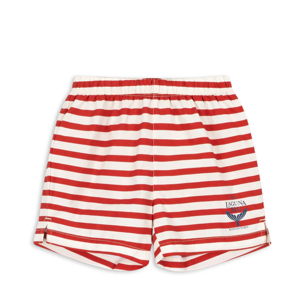 * Konges Sløjd Asnou Zwemshort | Stripe Rouge