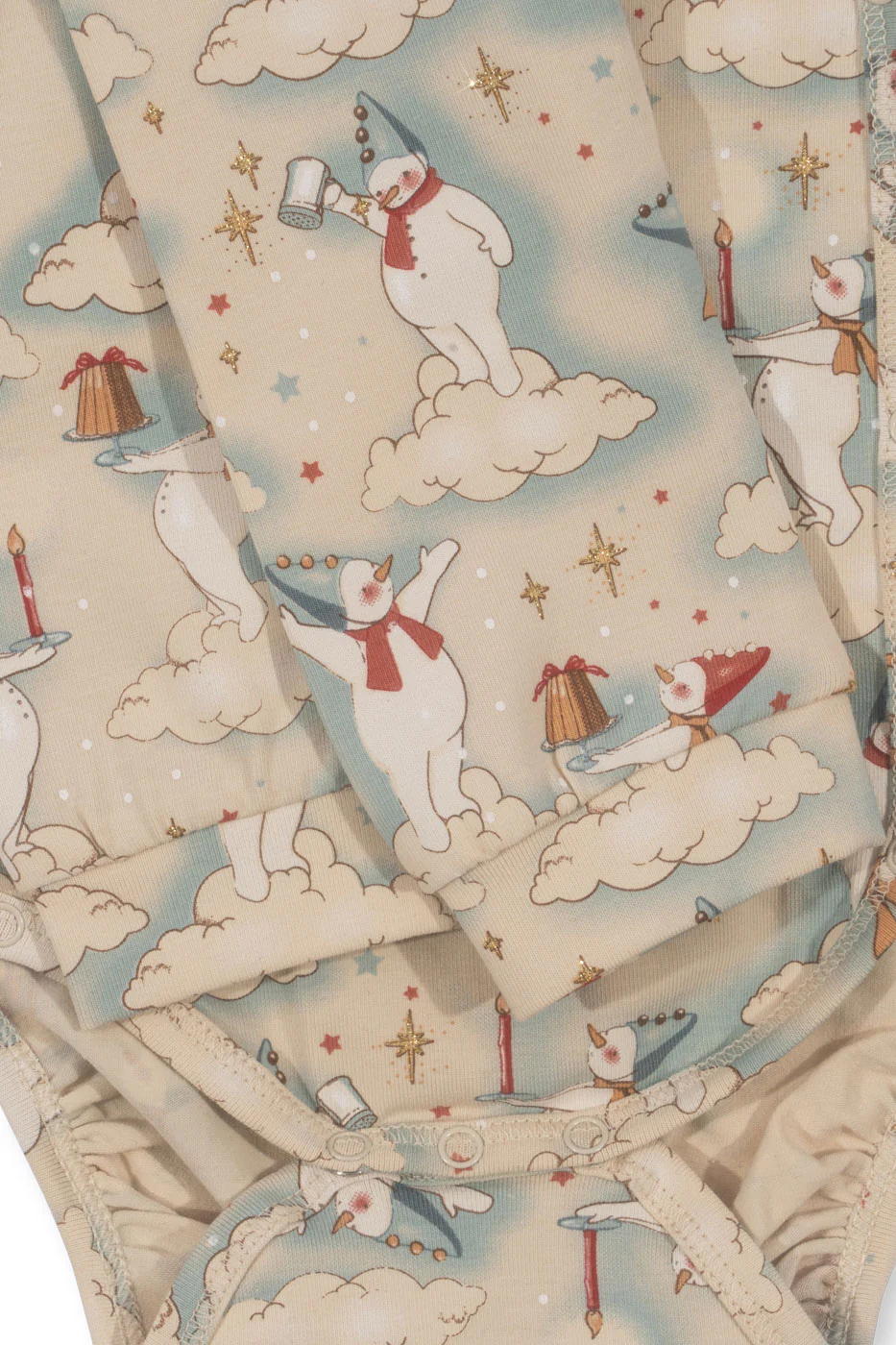 * Konges Sløjd Basic Newborn Set Pyjama | Let It Snow - Image 5