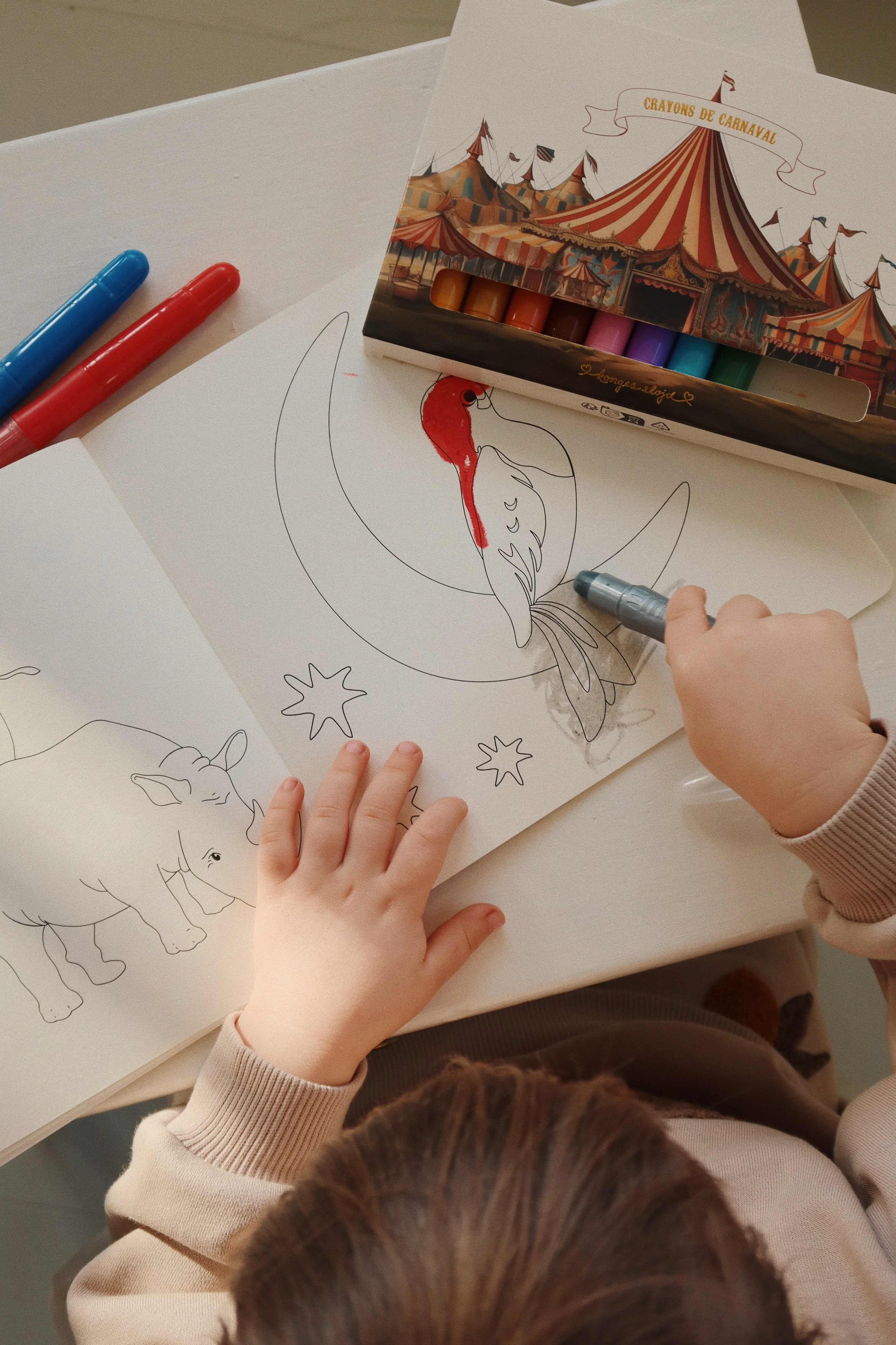 * Konges Sløjd Gel Crayons & Drawing Pad FSC | Multi - Image 9