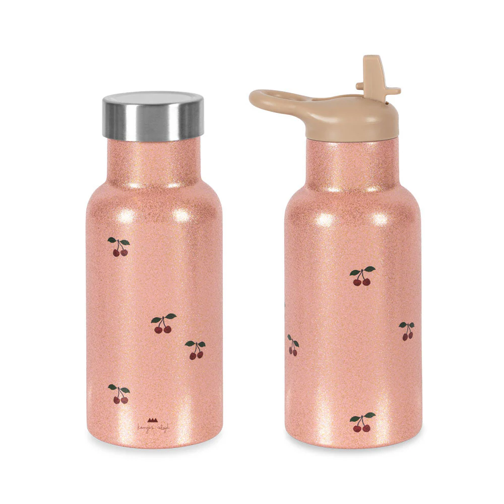 Konges Sløjd Glitter Thermo Fles 350ml | Kersen Glitter - Image 2