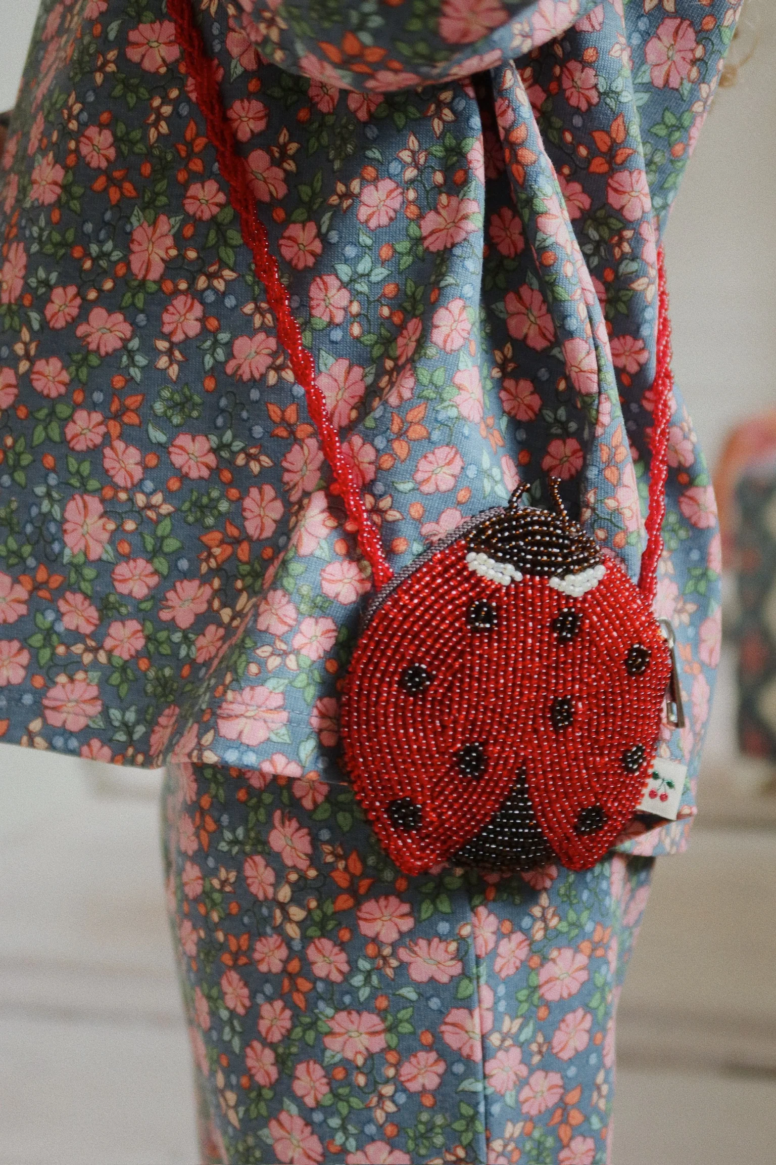 * Konges Sløjd Ladybug Beaded Tasje | Ladybug - Image 3