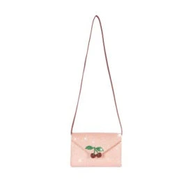 * Konges Sløjd Love Letter Tasje | Pink Glitter