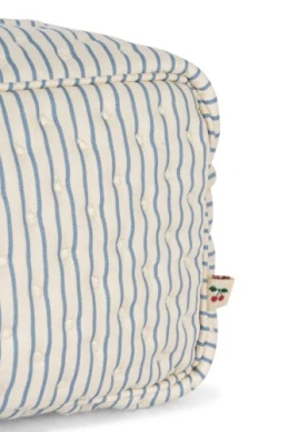 * Konges Sløjd Small Quilted Toilettas | Stripe Bluie - Image 3