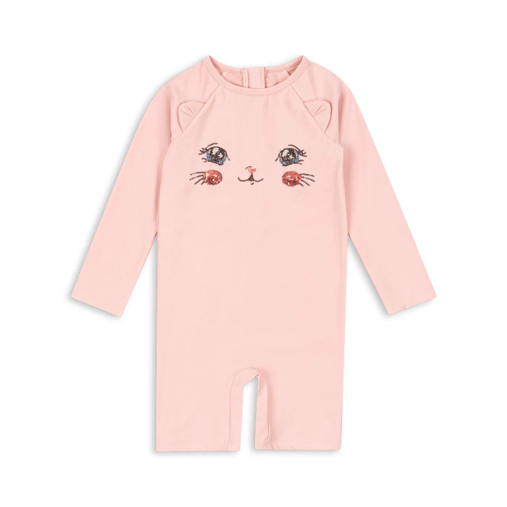 * Konges Sløjd Zwem Onesie | Kitty Powder Pink