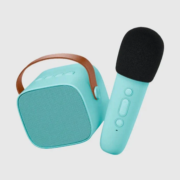 * Lalarma Karaoke Set Met Draadloze Microfoon | Blue