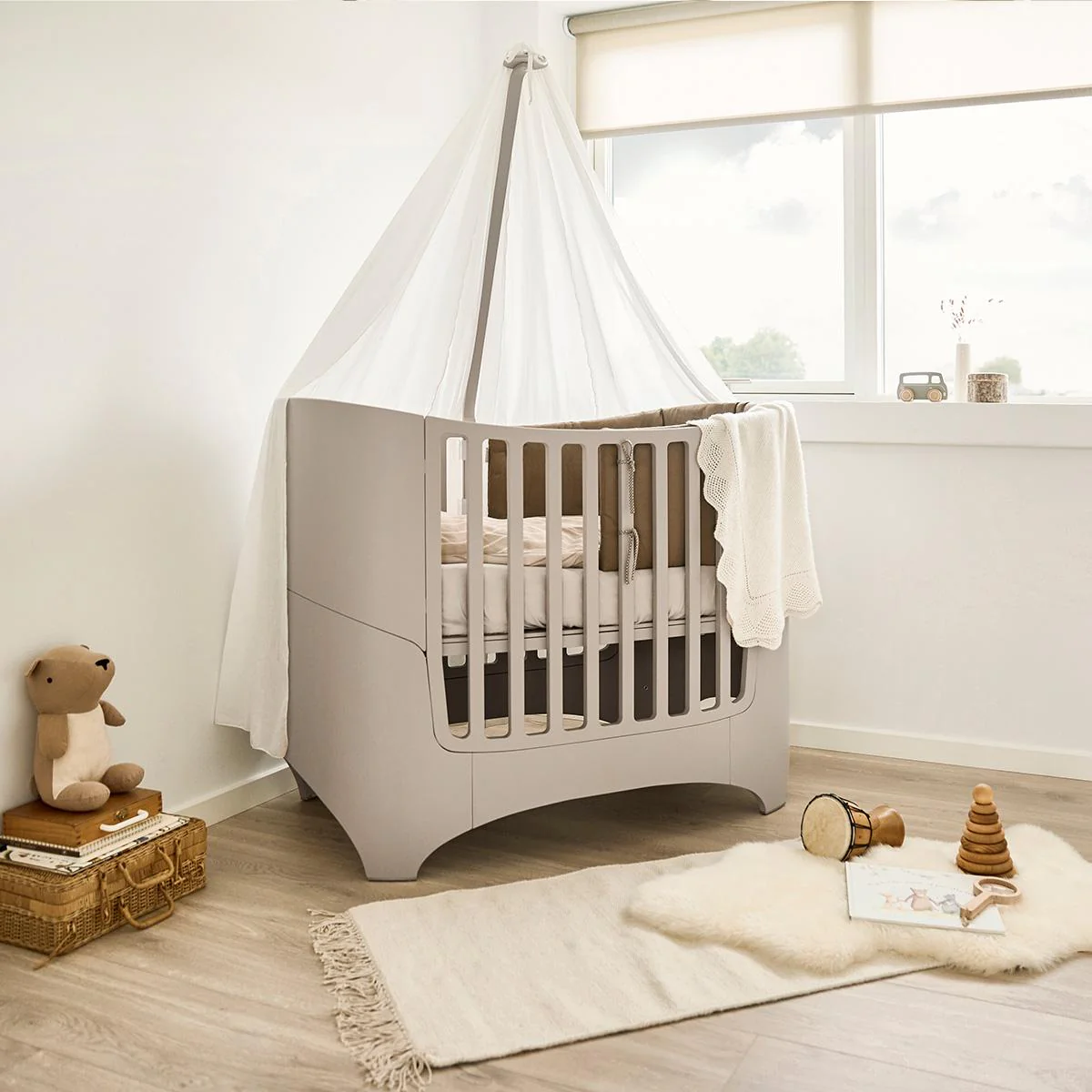 Leander Babybed Ledikant 0-3j | Cappuccino 70x120 cm - Image 3