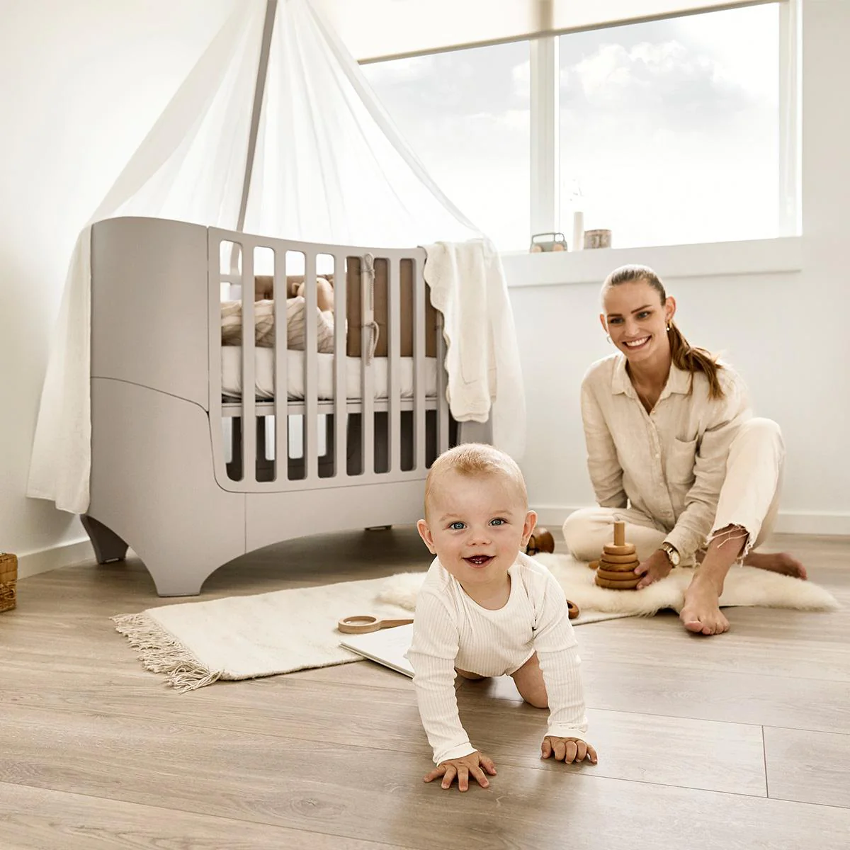Leander Babybed Ledikant 0-3j | Cappuccino 70x120 cm - Image 8