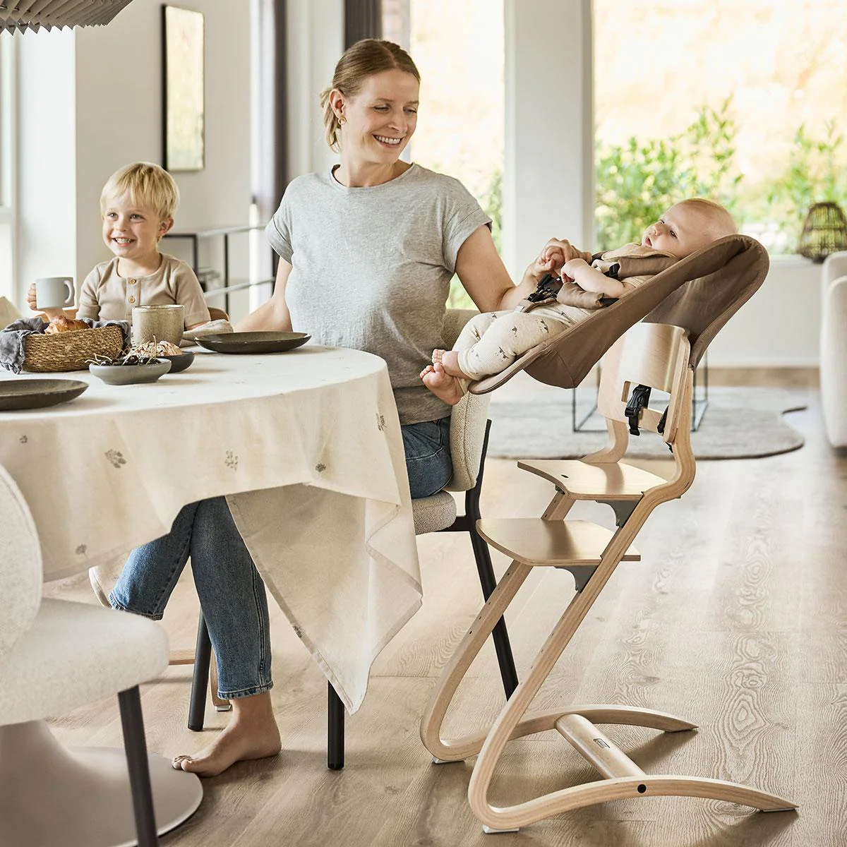 Leander Newborn Set Voor Leander Louie Eetstoel | Mocca - Image 5