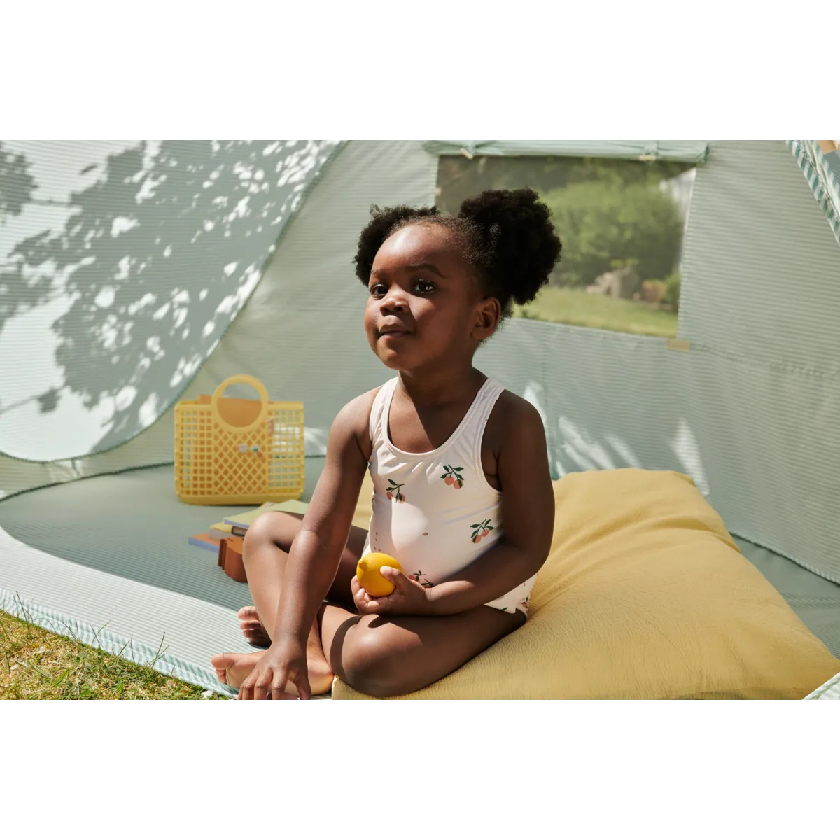 * Liewood Amara UV Baby Badpak | Peach / Sea Shell - Image 4