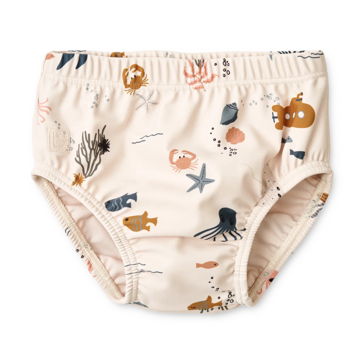 * Liewood Anthony Baby UV Zwembroek | Sea creature / Sandy