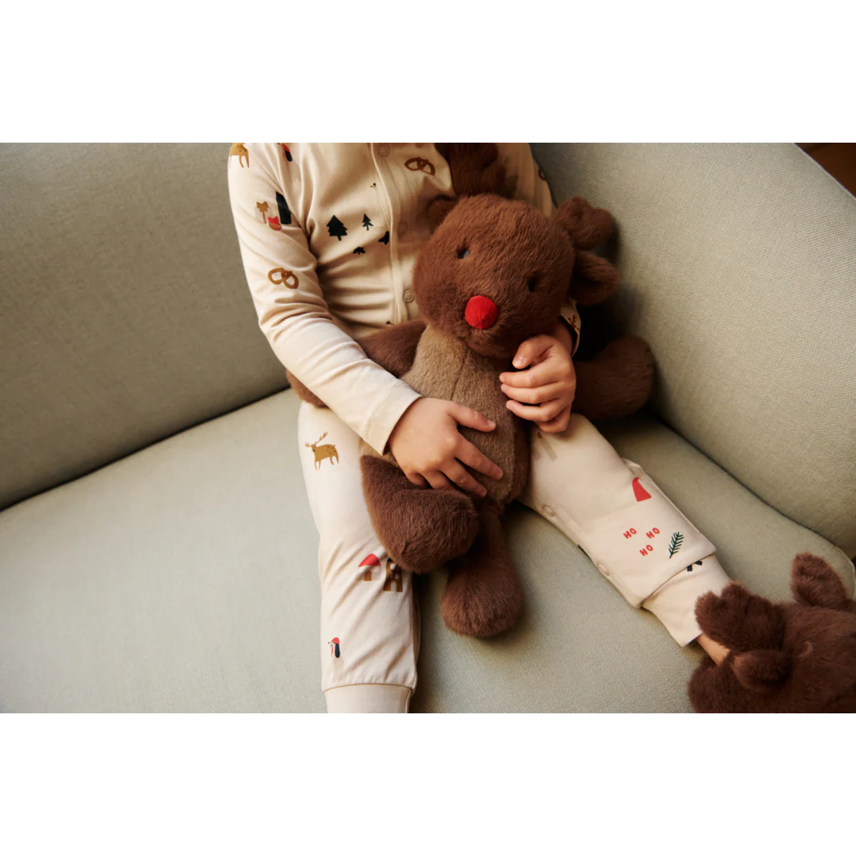 * Liewood Birk Printed Pyjama Jumpsuit | Christmas Holiday / Sandy - Image 4